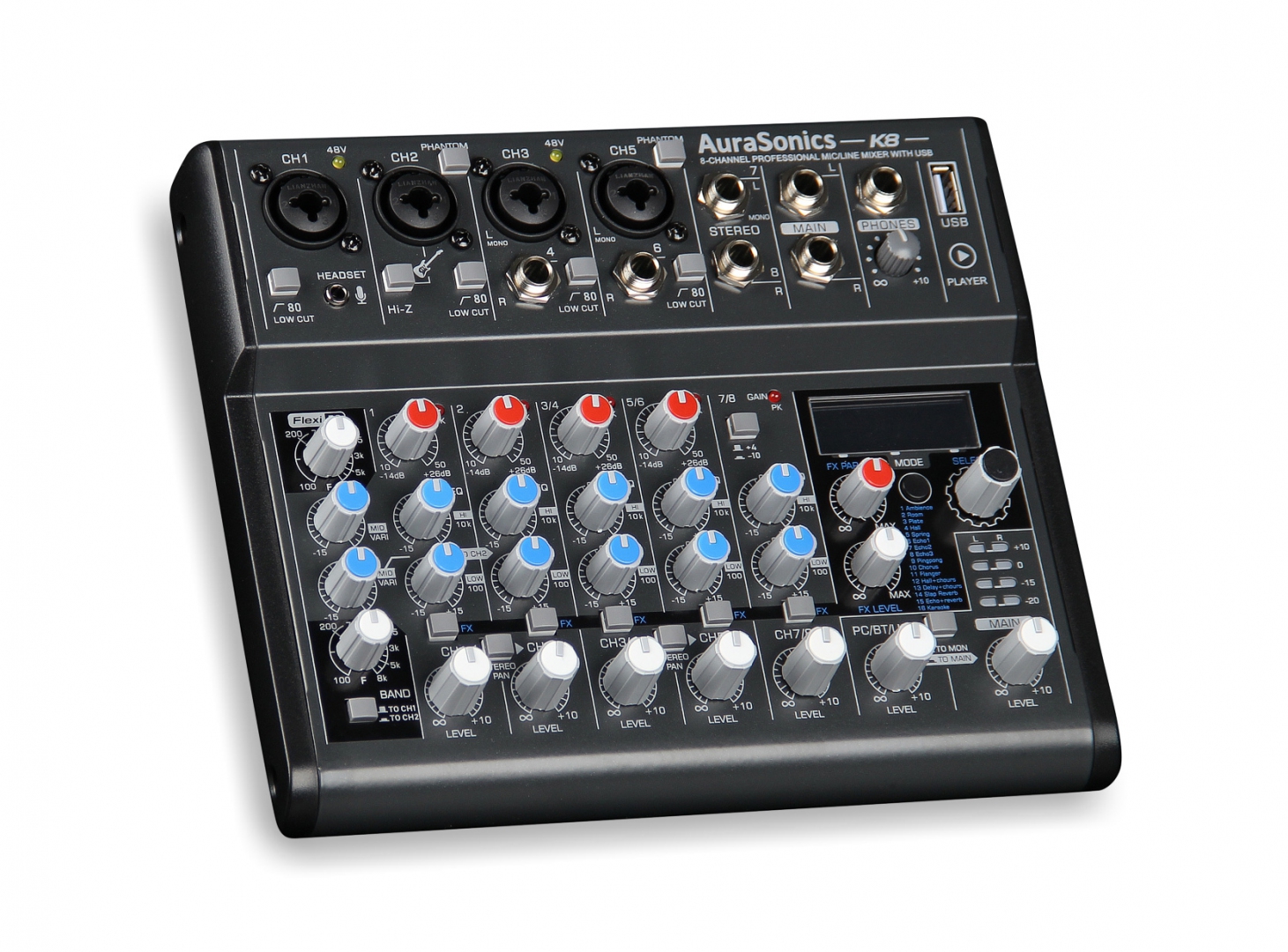 AuraSonics K8 компактный микшерный пульт в Туапсе