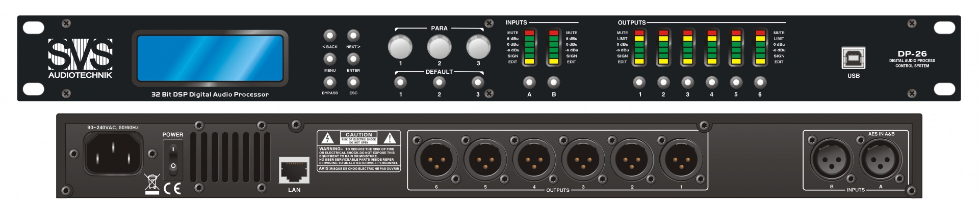 SVS Audiotechnik DP-26 Цифровой процессор: 2 входа 6 выходов в Туапсе