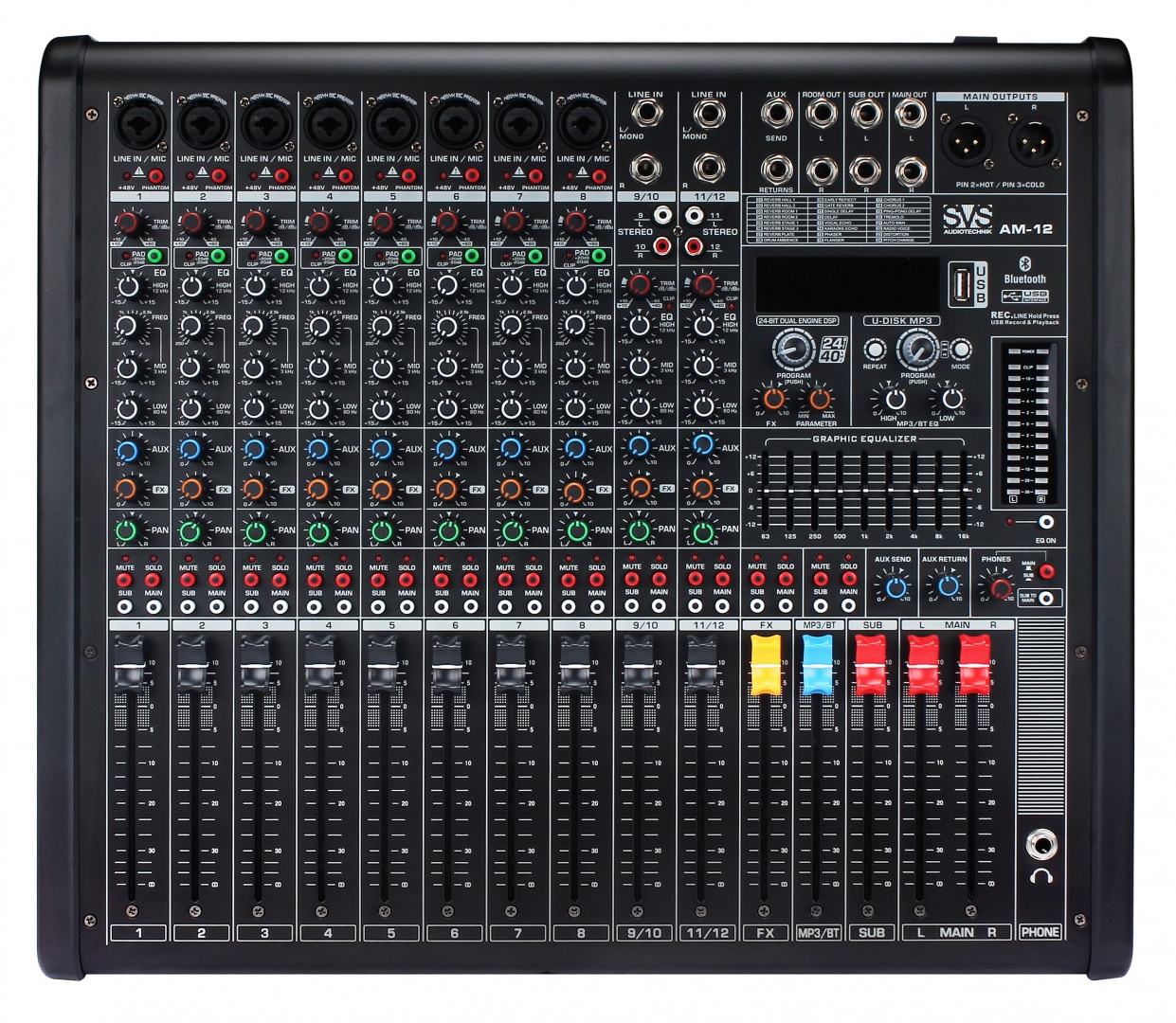 SVS Audiotechnik mixers AM-12 Микшерный пульт аналоговый, 12-канальный в Туапсе