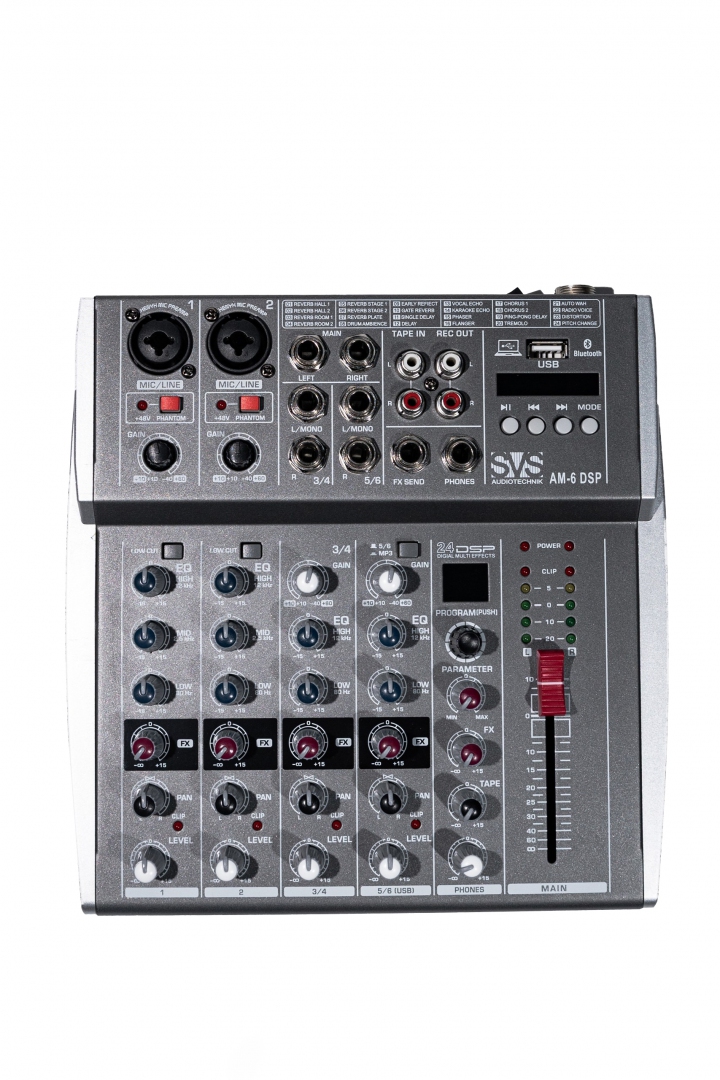 SVS Audiotechnik mixers AM-6 DSP Микшерный пульт аналоговый, 6-канальный SVS Audiotechnik mixers в Туапсе