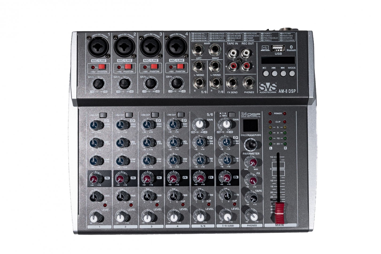 SVS Audiotechnik mixers AM-8 DSP Микшерный пульт аналоговый, 8-канальный в Туапсе