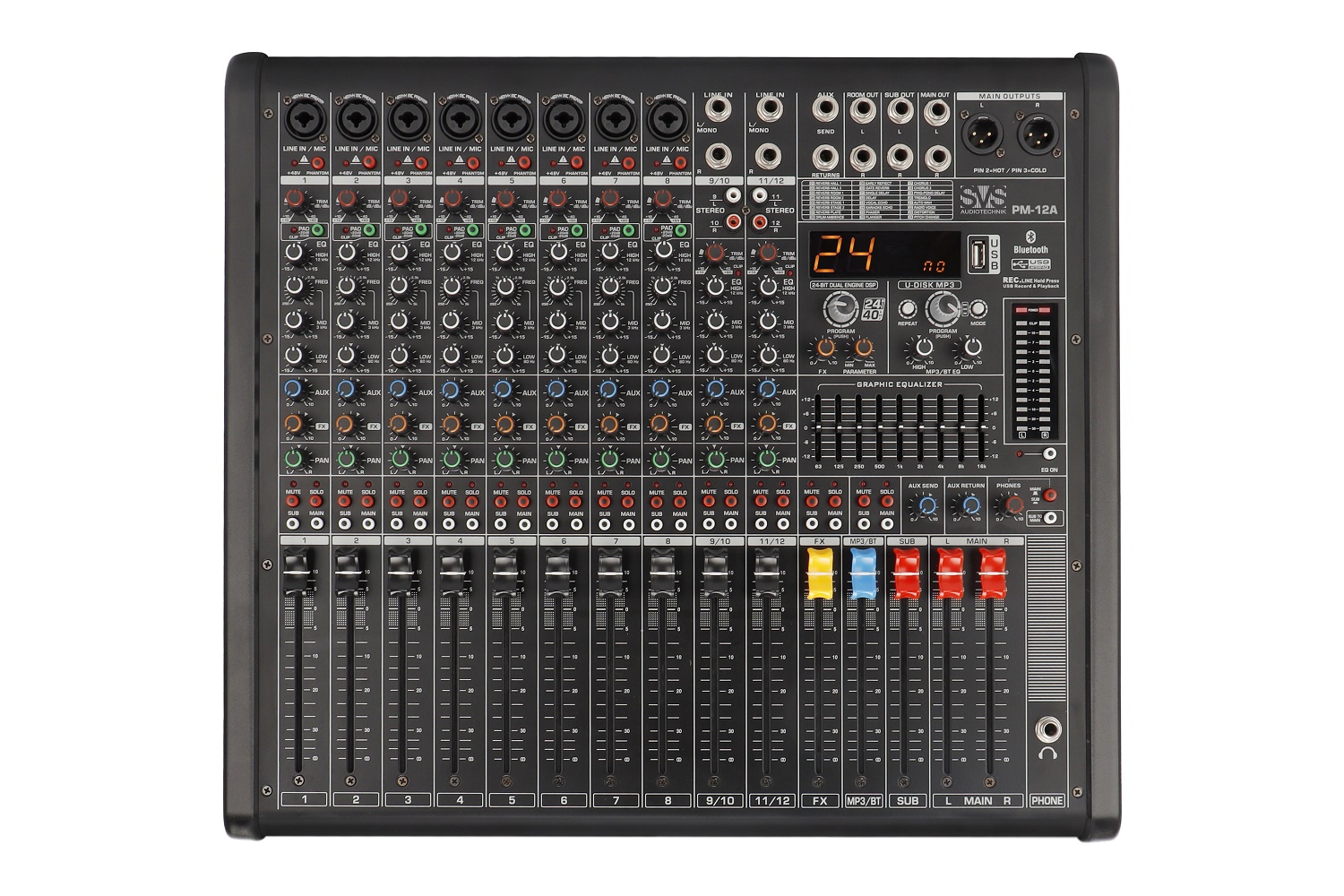 SVS Audiotechnik mixers PM-12A Активный аналоговый микшерный пульт, 12-канальный в Туапсе